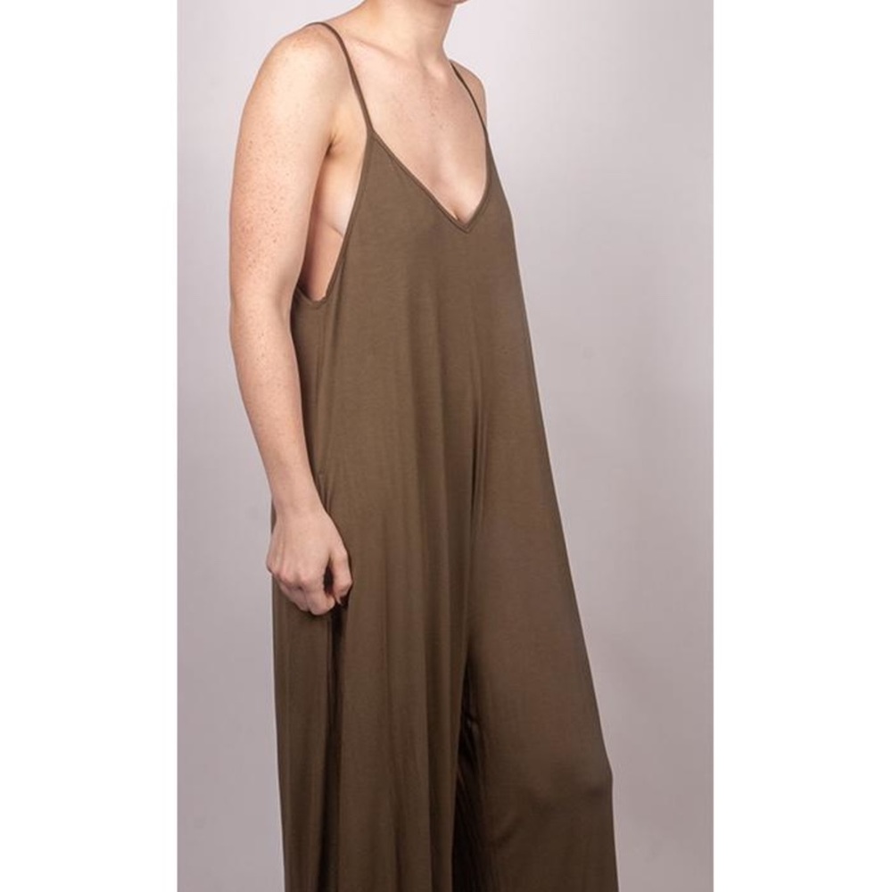 Olive Boutique Jumpsuit w/ Pockets